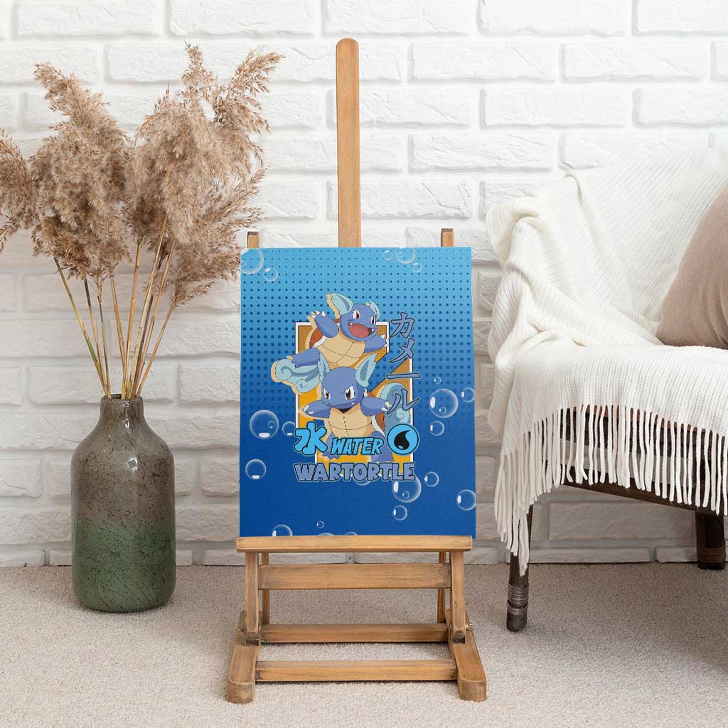 Wartortle Poké Canvas Wall Art with Water Type Featuring Strong and Playful Design - The Mazicc