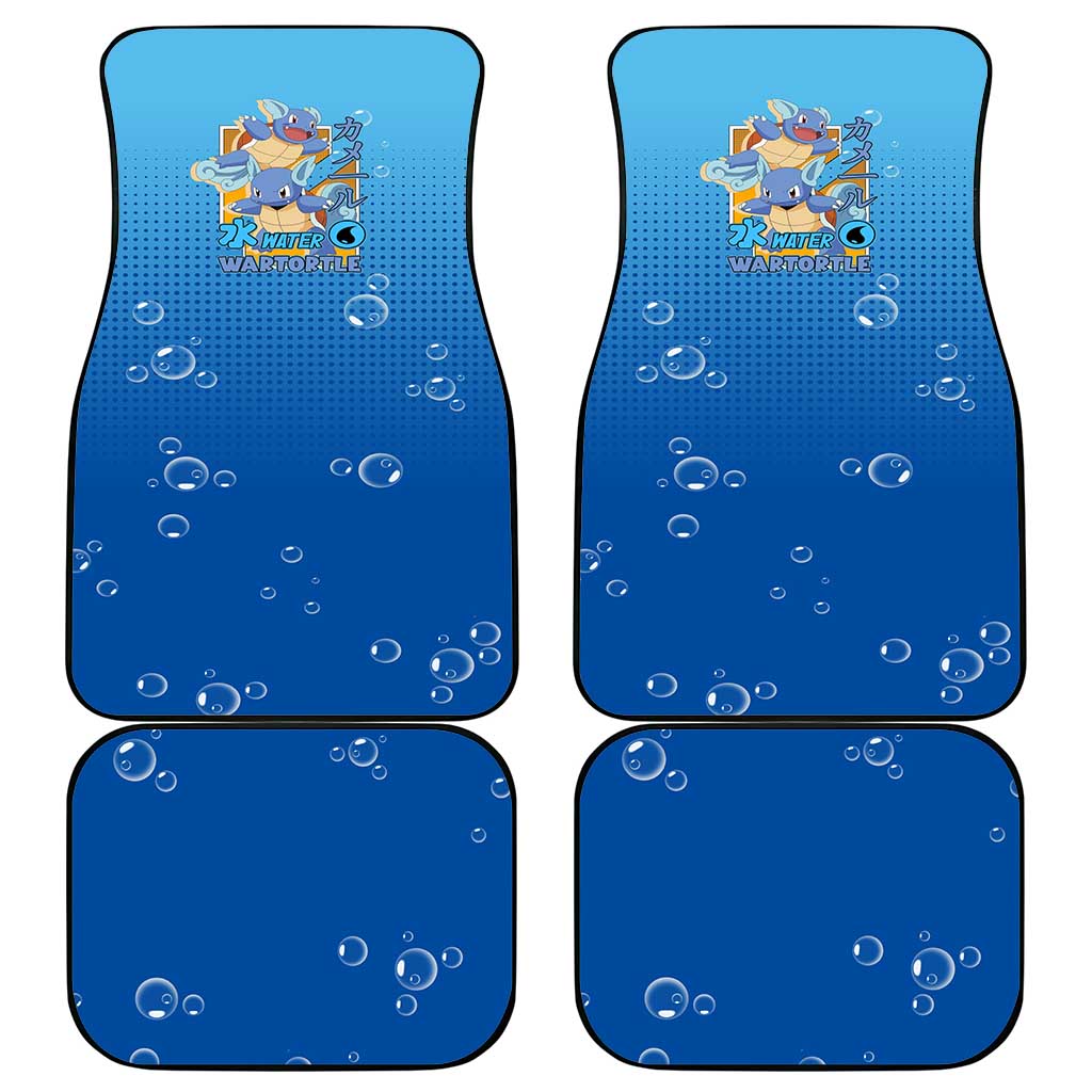 Wartortle Poké Car Mats with Water Type Featuring Strong and Playful Design - The Mazicc