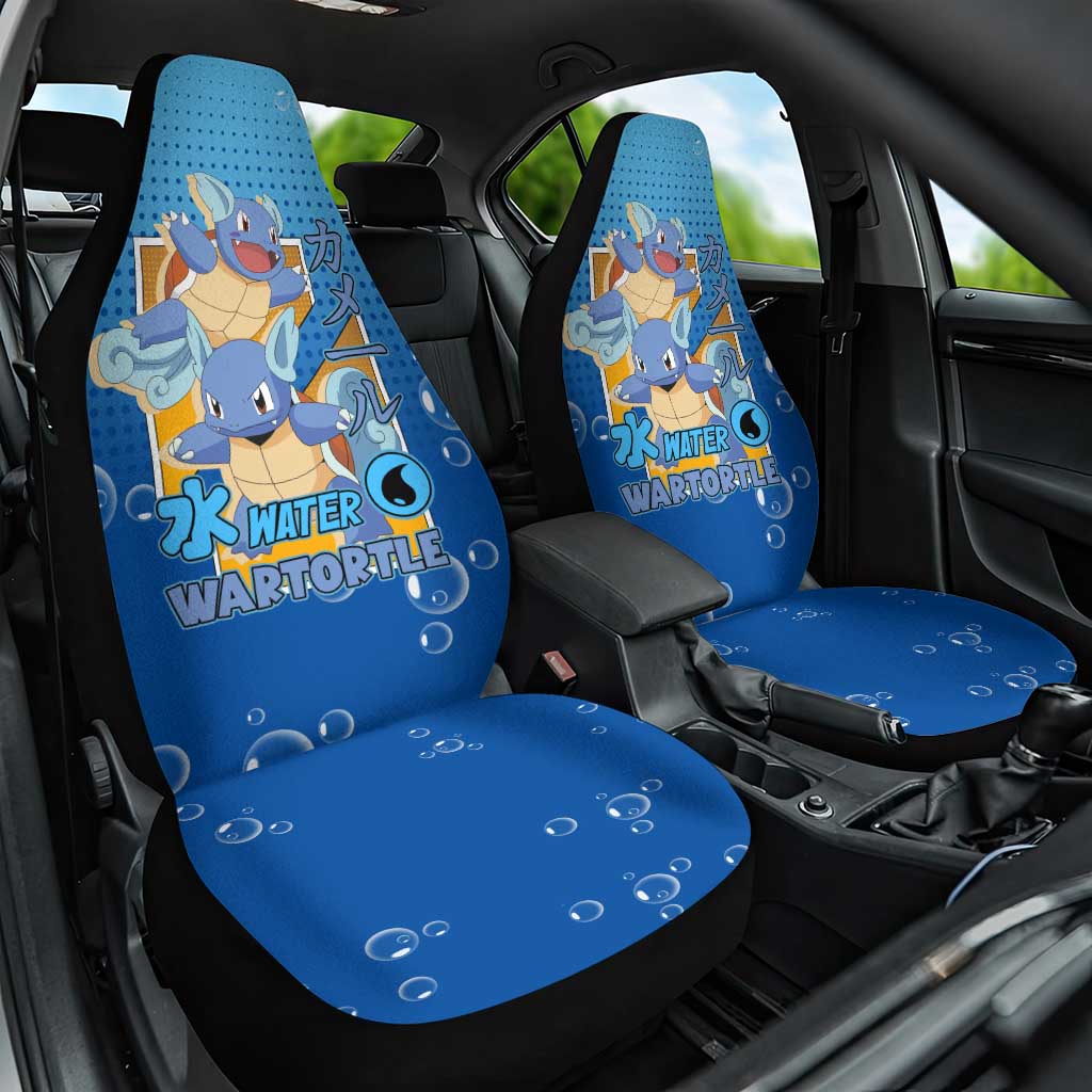 Wartortle Poké Car Seat Cover with Water Type Featuring Strong and Playful Design - The Mazicc