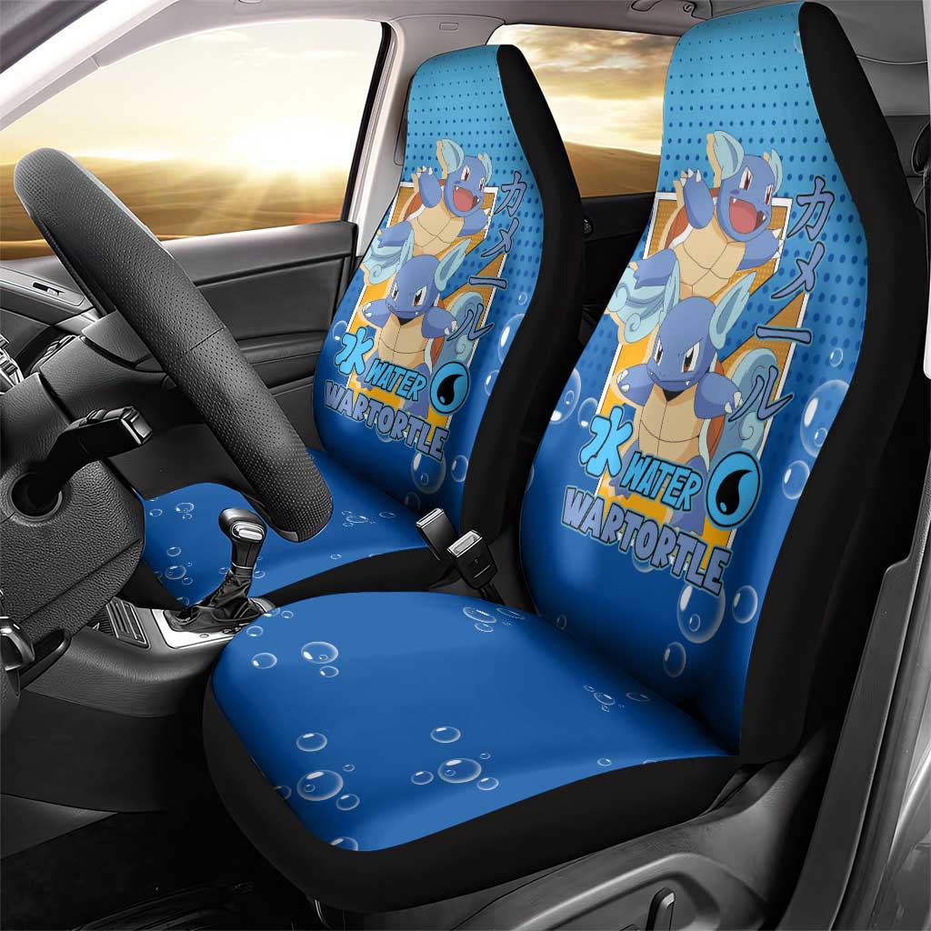 Wartortle Poké Car Seat Cover with Water Type Featuring Strong and Playful Design - The Mazicc