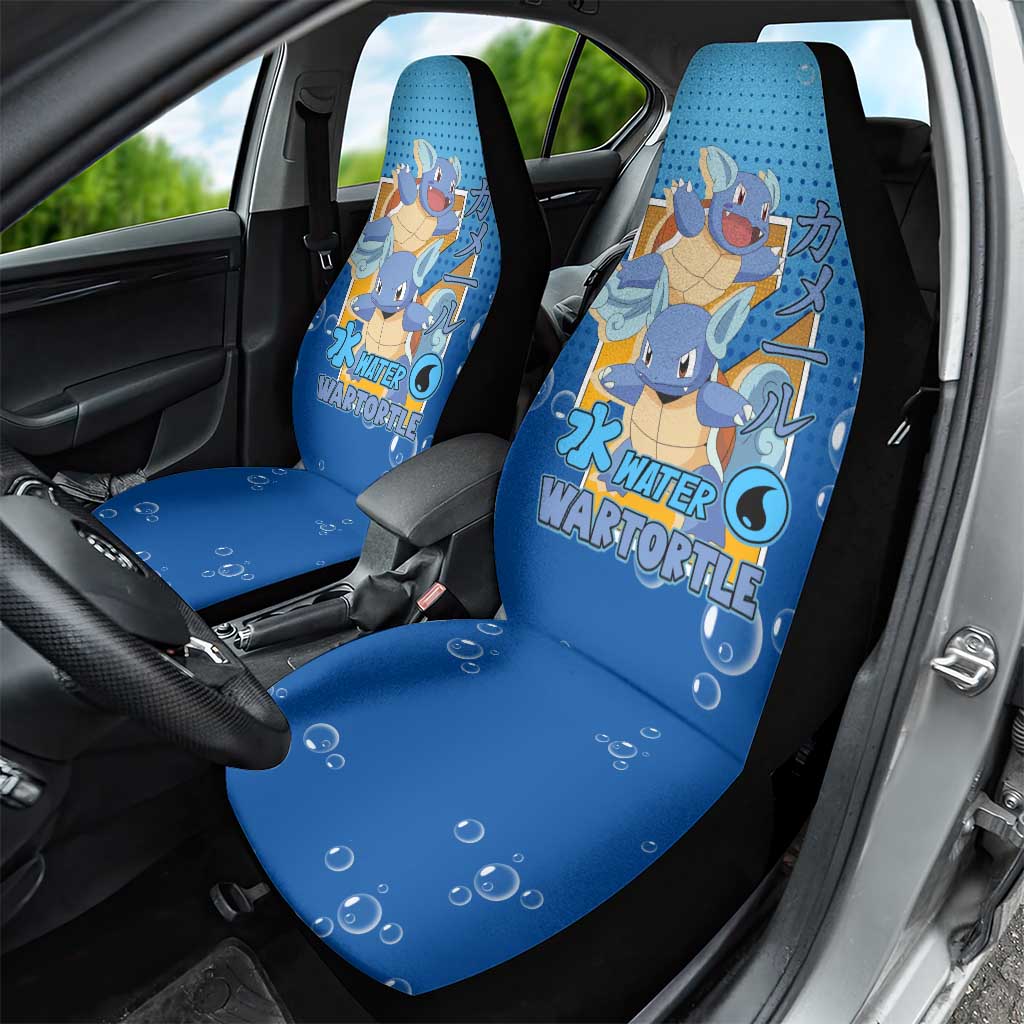 Wartortle Poké Car Seat Cover with Water Type Featuring Strong and Playful Design - The Mazicc