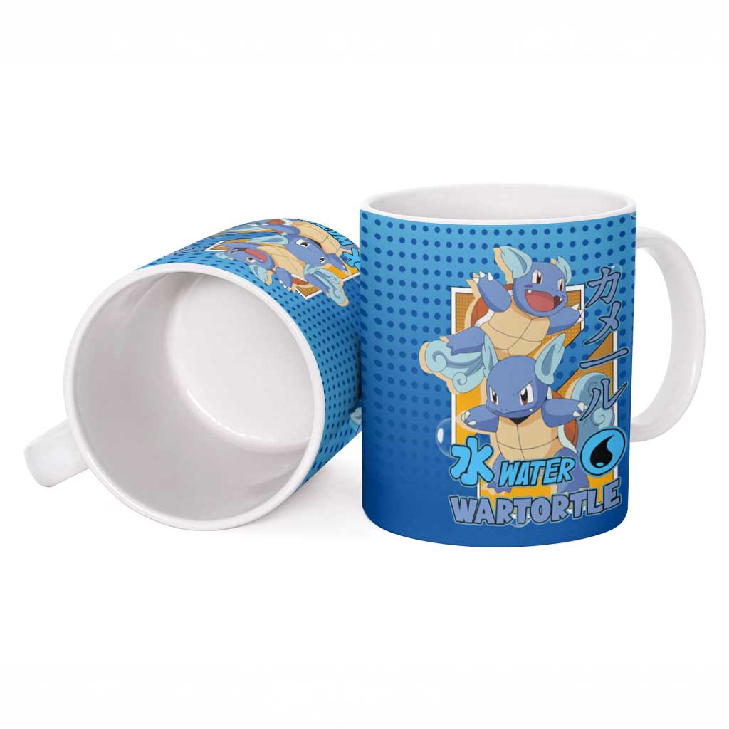Wartortle Poké Ceramic Mug with Water Type Featuring Strong and Playful Design - The Mazicc