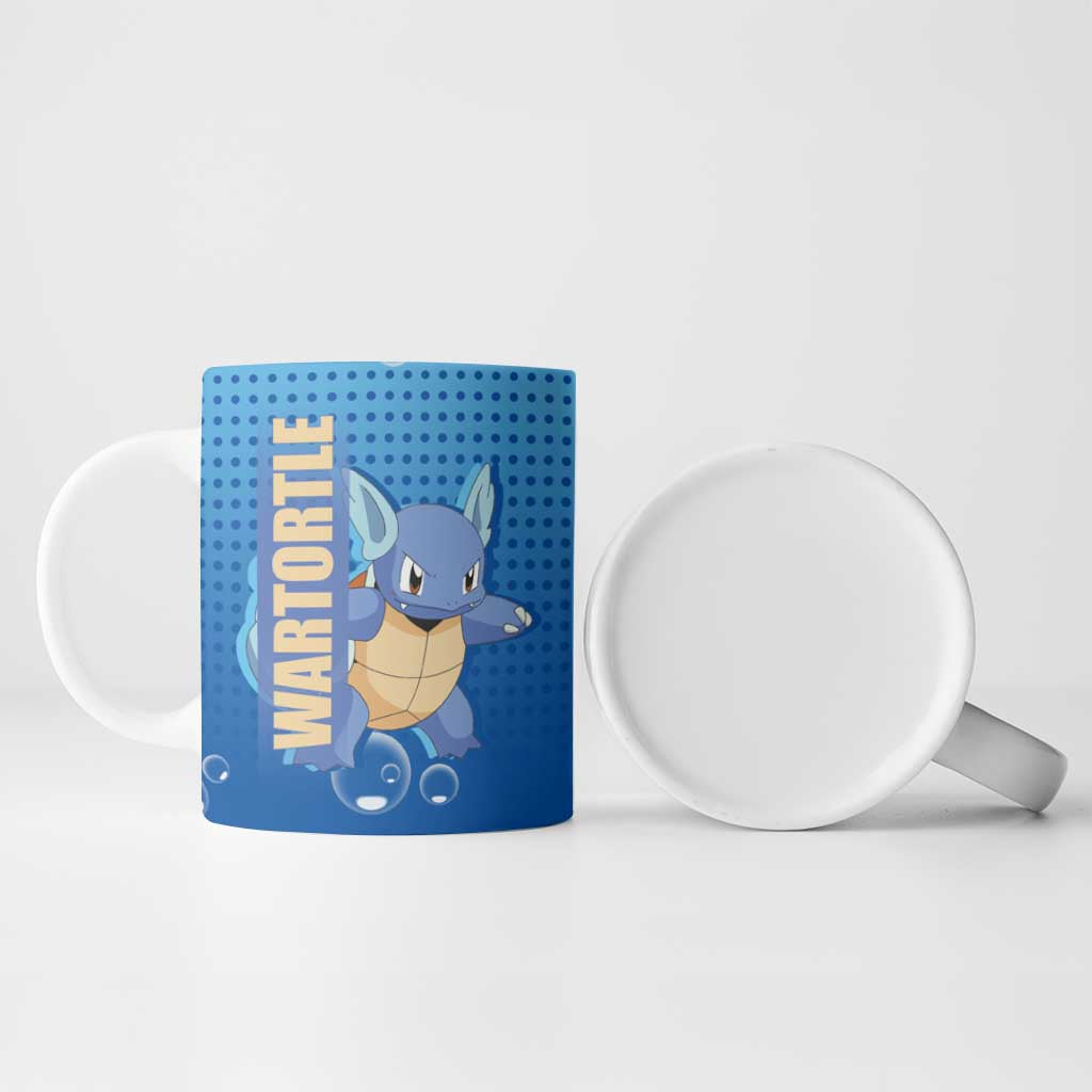 Wartortle Poké Ceramic Mug with Water Type Featuring Strong and Playful Design - The Mazicc
