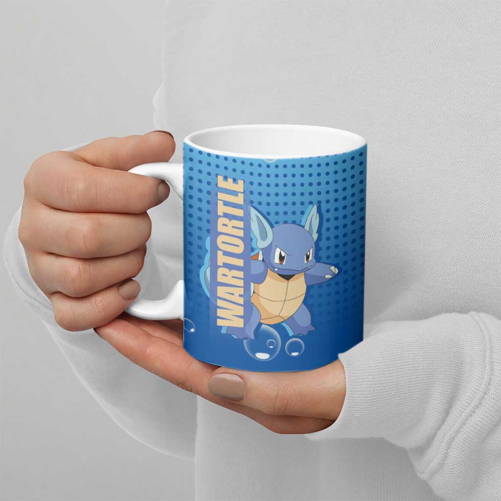 Wartortle Poké Ceramic Mug with Water Type Featuring Strong and Playful Design - The Mazicc