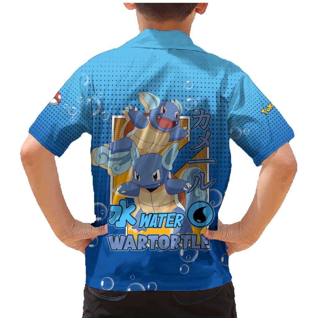 Wartortle Poké Family Matching Mermaid Dress and Hawaiian Shirt with Water Type Featuring Strong and Playful Design - The Mazicc
