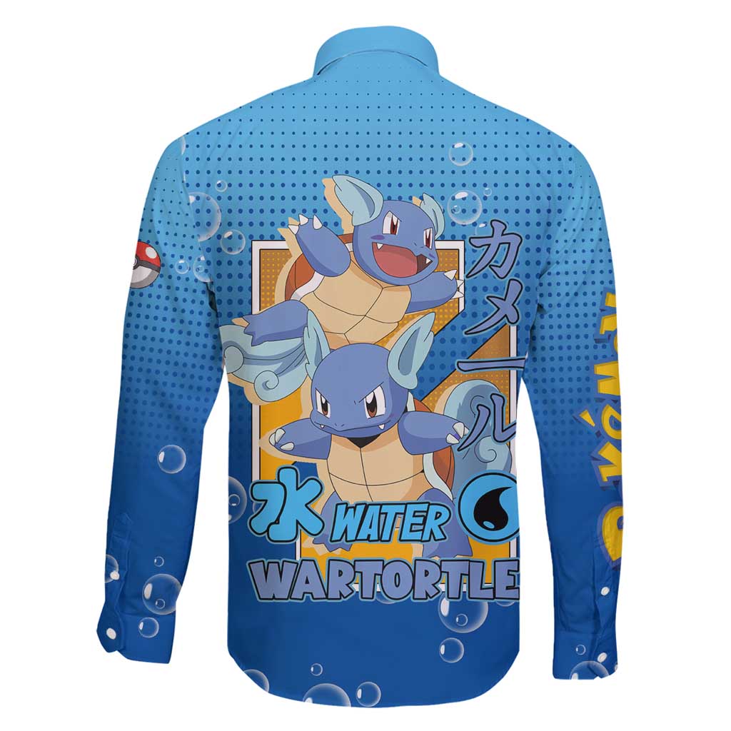 Wartortle Poké Family Matching Puletasi and Hawaiian Shirt with Water Type Featuring Strong and Playful Design - The Mazicc