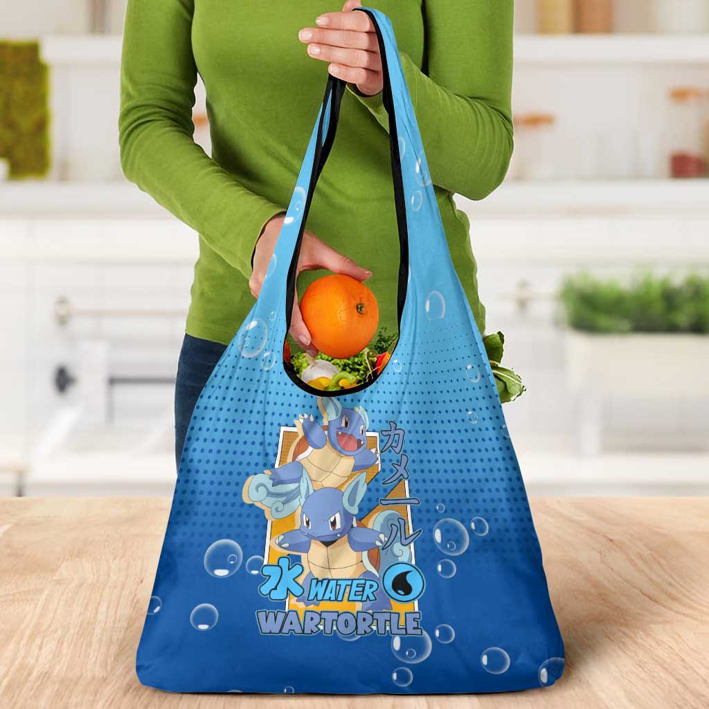 Wartortle Poké Grocery Bag with Water Type Featuring Strong and Playful Design - The Mazicc