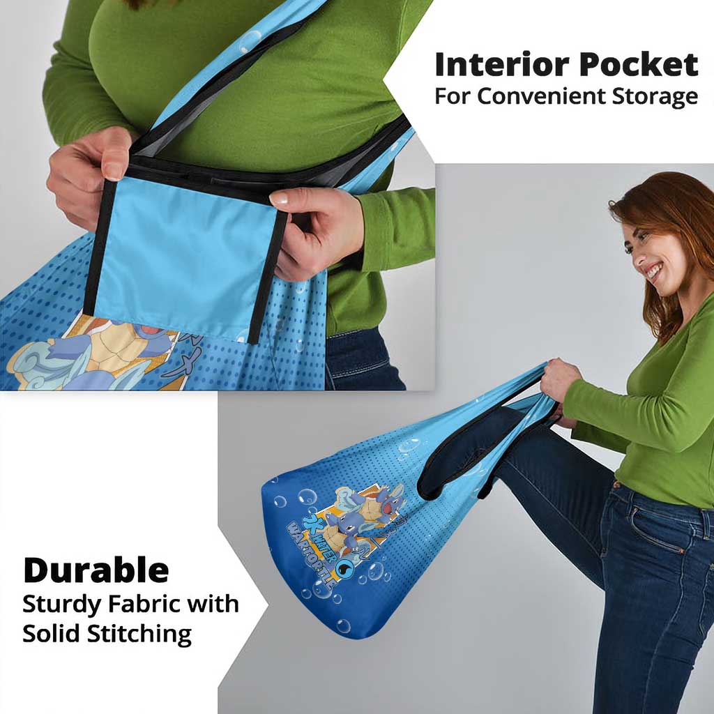 Wartortle Poké Grocery Bag with Water Type Featuring Strong and Playful Design - The Mazicc