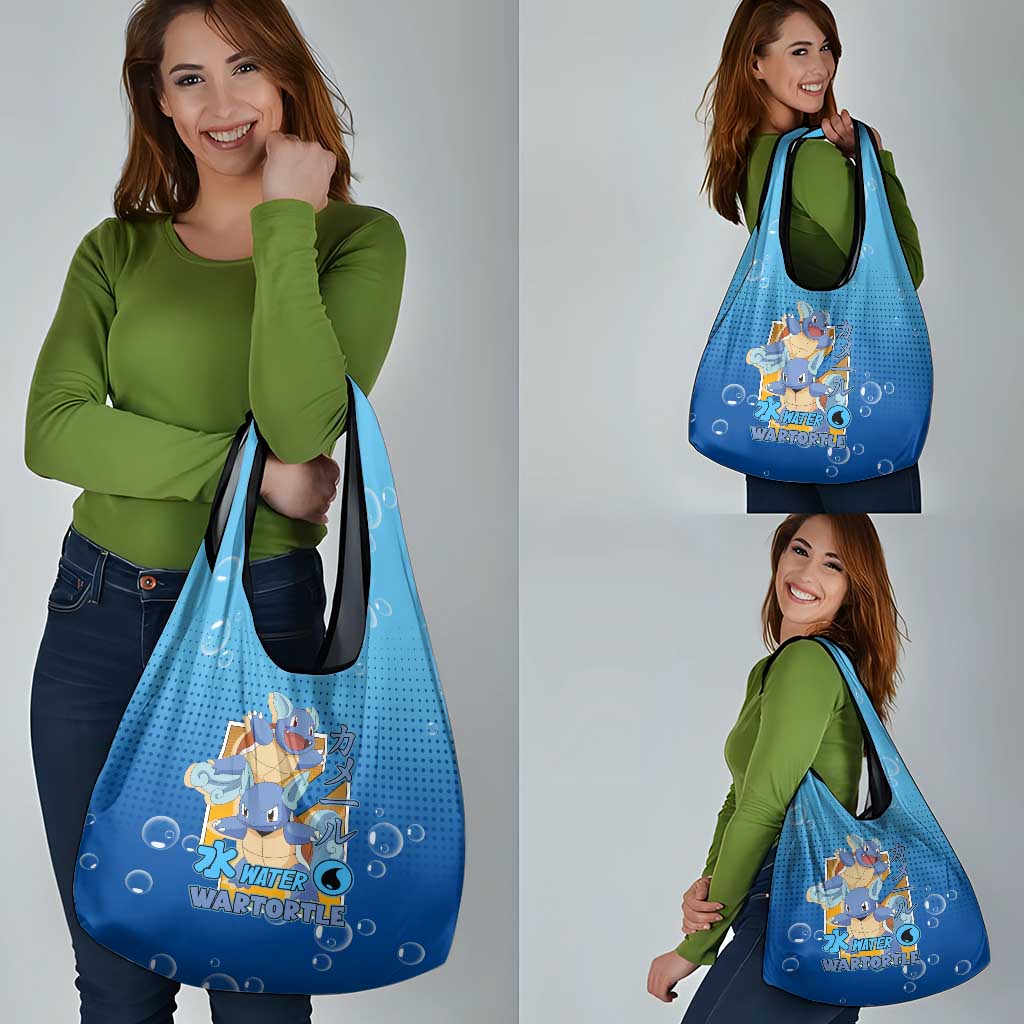 Wartortle Poké Grocery Bag with Water Type Featuring Strong and Playful Design - The Mazicc