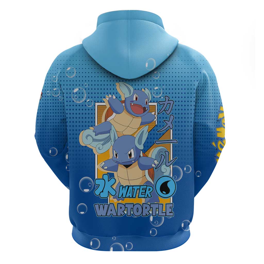 Wartortle Poké Hoodie with Water Type Featuring Strong and Playful Design - The Mazicc