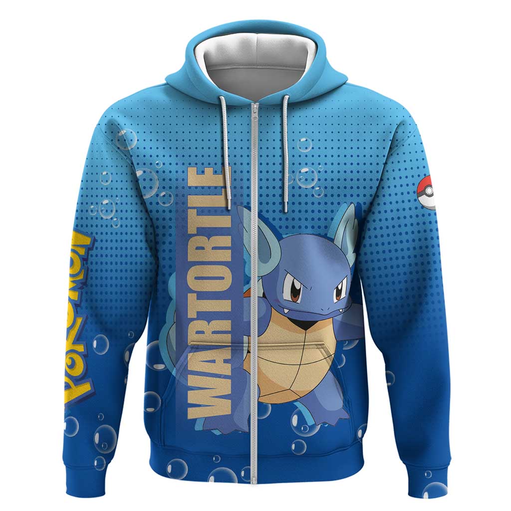 Wartortle Poké Hoodie with Water Type Featuring Strong and Playful Design - The Mazicc