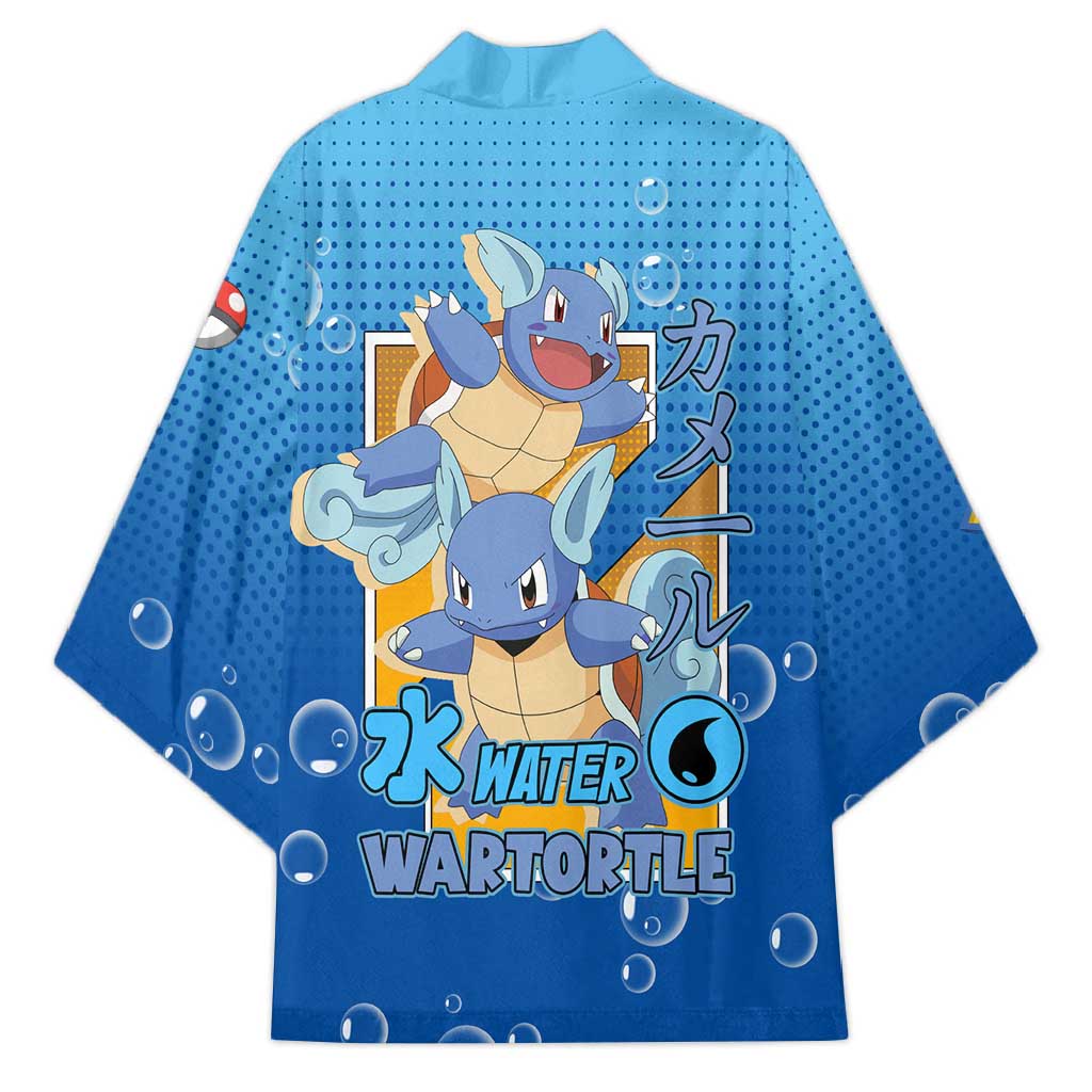 Wartortle Poké Kimono with Water Type Featuring Strong and Playful Design - The Mazicc