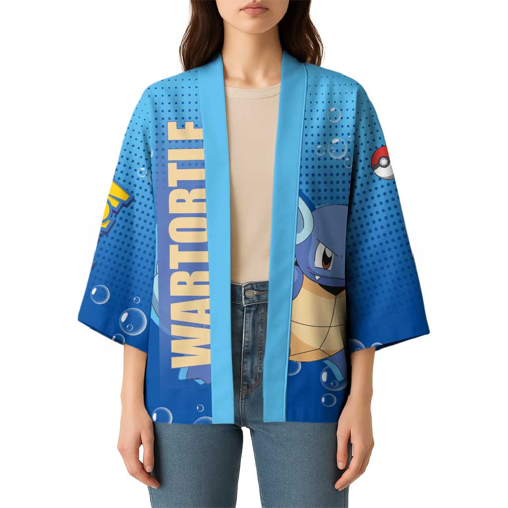 Wartortle Poké Kimono with Water Type Featuring Strong and Playful Design - The Mazicc
