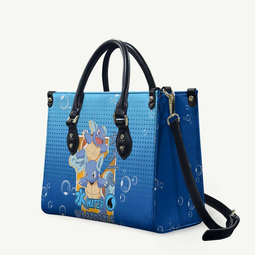 Wartortle Poké Leather Bag with Water Type Featuring Strong and Playful Design - The Mazicc