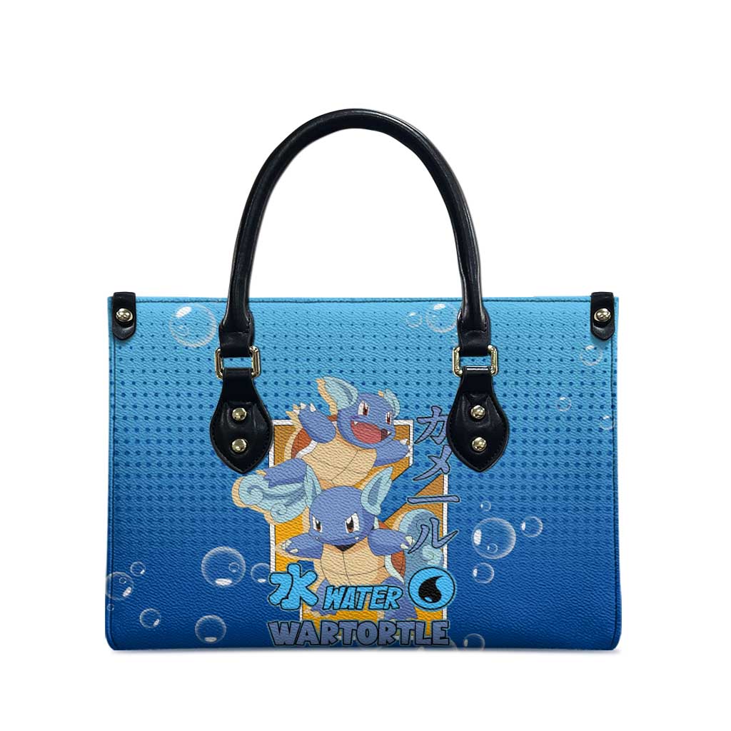 Wartortle Poké Leather Bag with Water Type Featuring Strong and Playful Design - The Mazicc