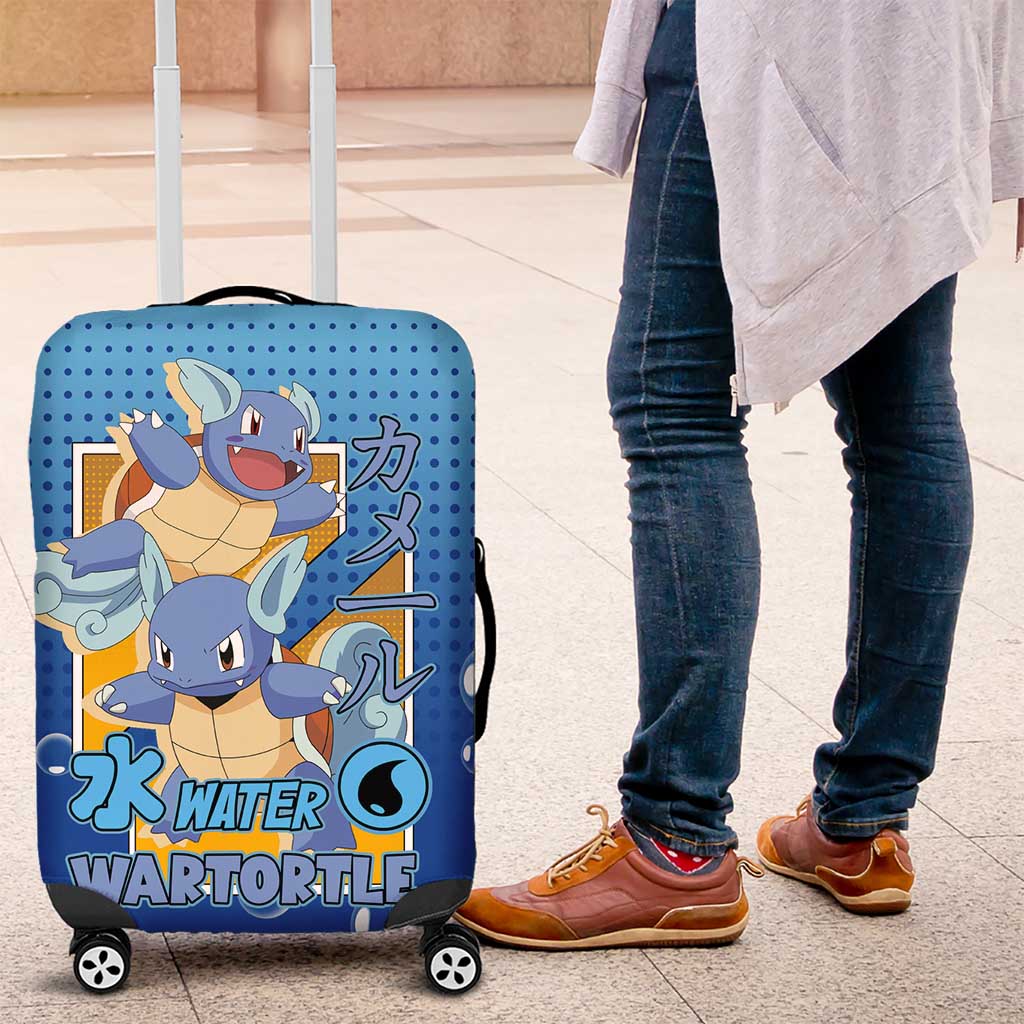 Wartortle Poké Luggage Cover with Water Type Featuring Strong and Playful Design - The Mazicc
