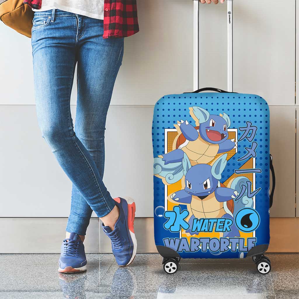 Wartortle Poké Luggage Cover with Water Type Featuring Strong and Playful Design - The Mazicc