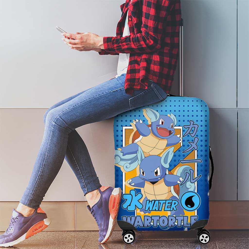 Wartortle Poké Luggage Cover with Water Type Featuring Strong and Playful Design - The Mazicc