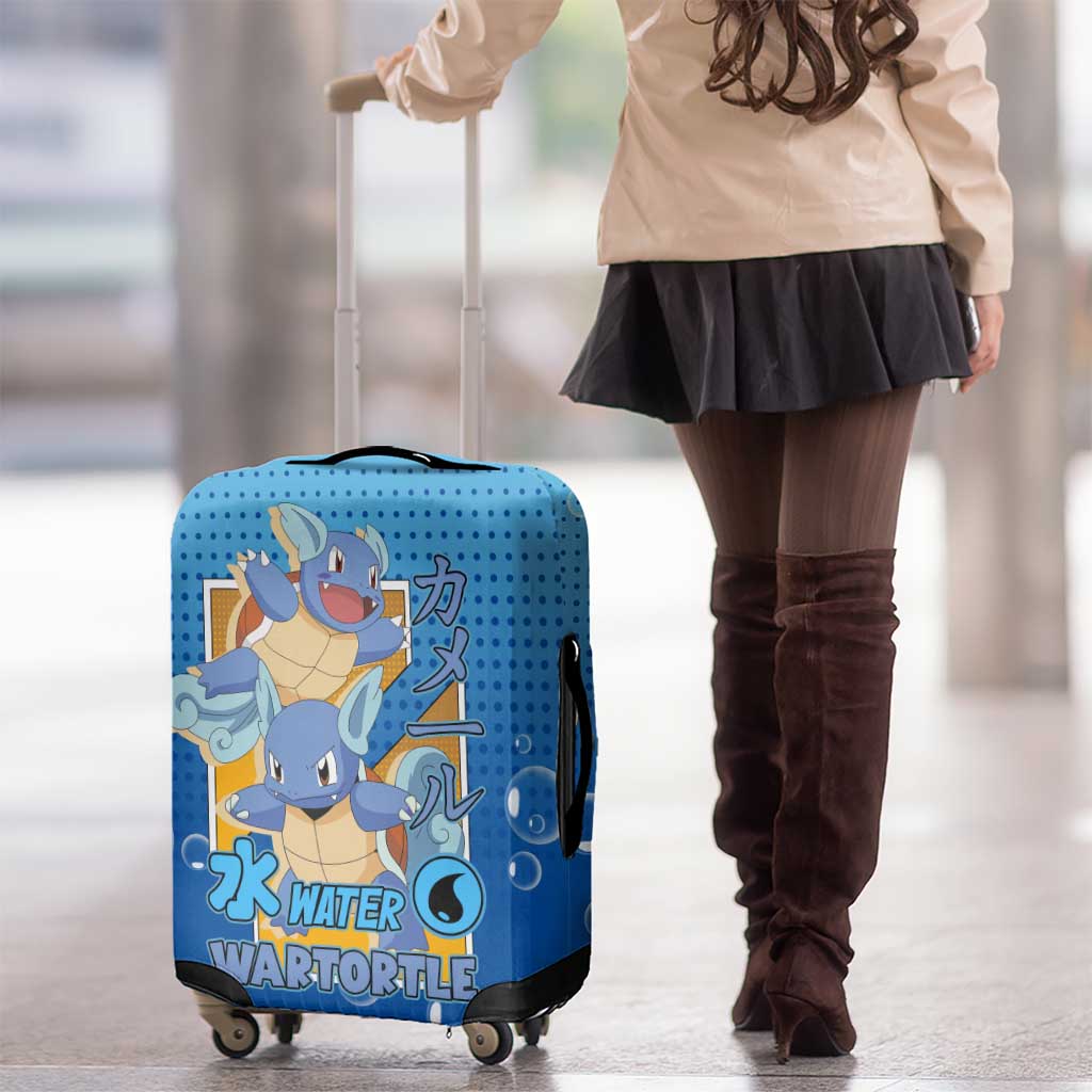 Wartortle Poké Luggage Cover with Water Type Featuring Strong and Playful Design - The Mazicc