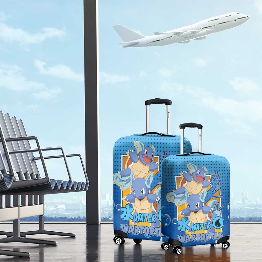Wartortle Poké Luggage Cover with Water Type Featuring Strong and Playful Design - The Mazicc