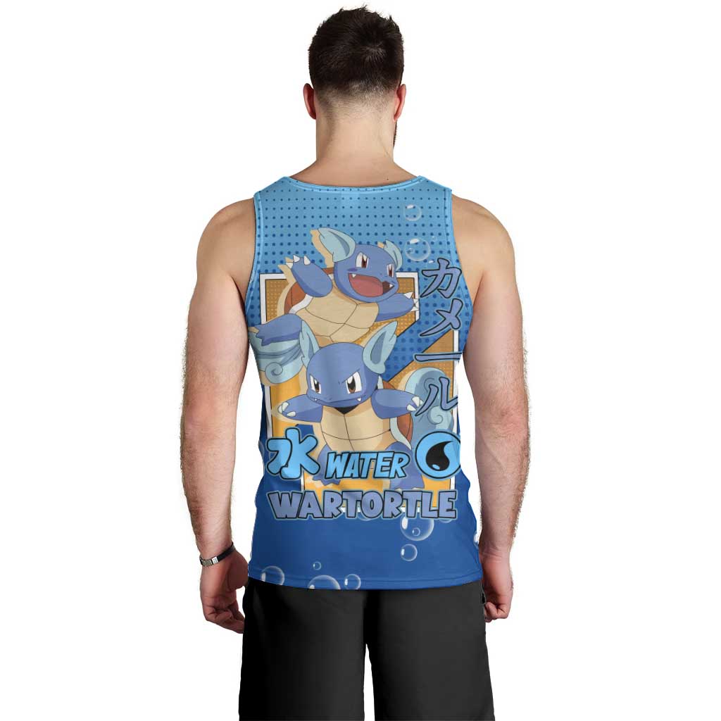 Wartortle Poké Men Tank Top with Water Type Featuring Strong and Playful Design - The Mazicc