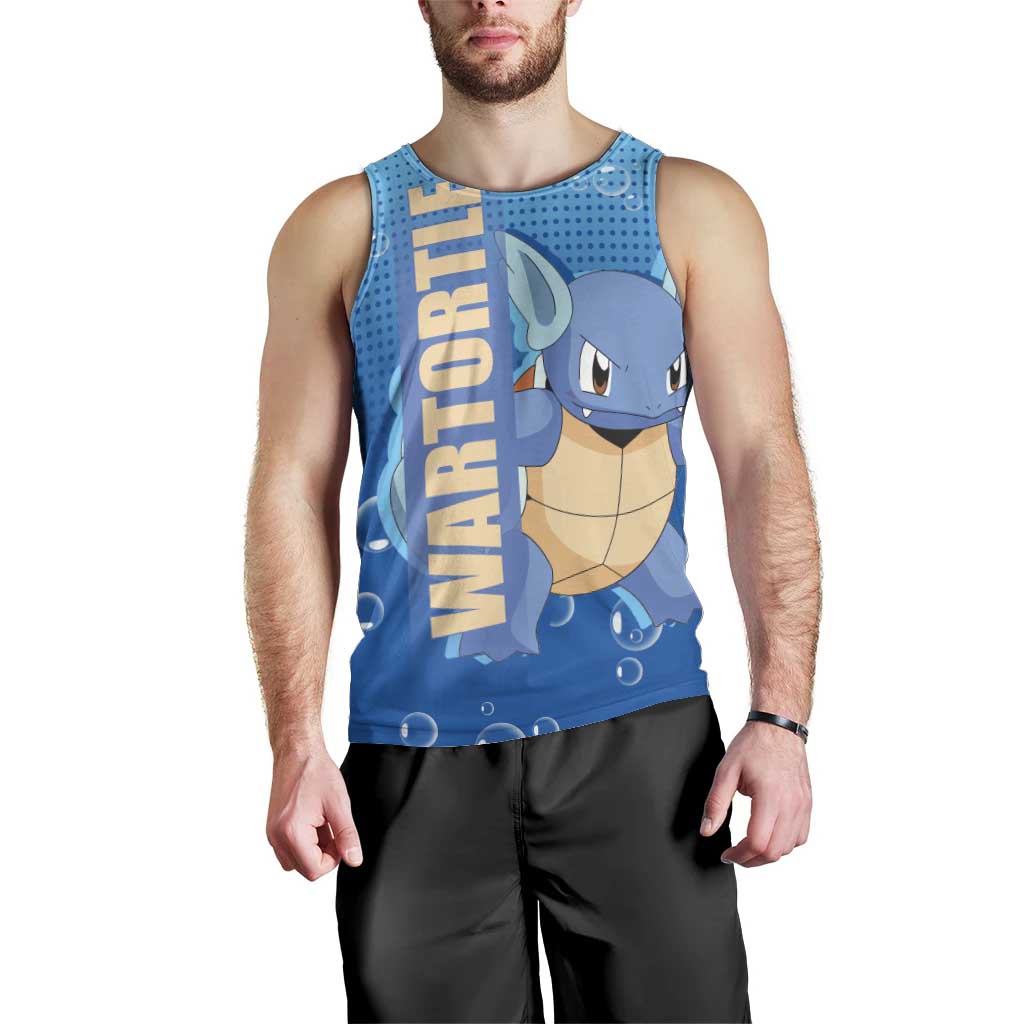 Wartortle Poké Men Tank Top with Water Type Featuring Strong and Playful Design - The Mazicc