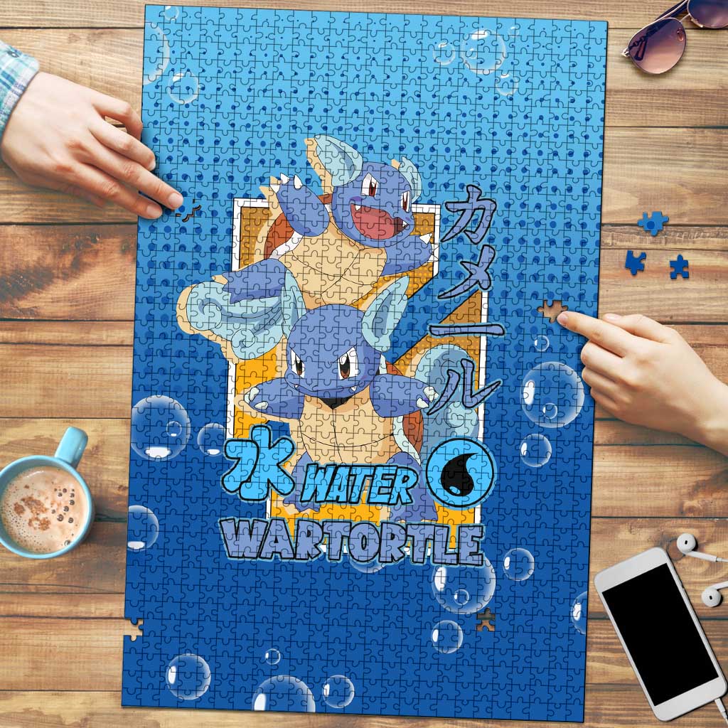 Wartortle Poké Puzzle with Water Type Featuring Strong and Playful Design - The Mazicc