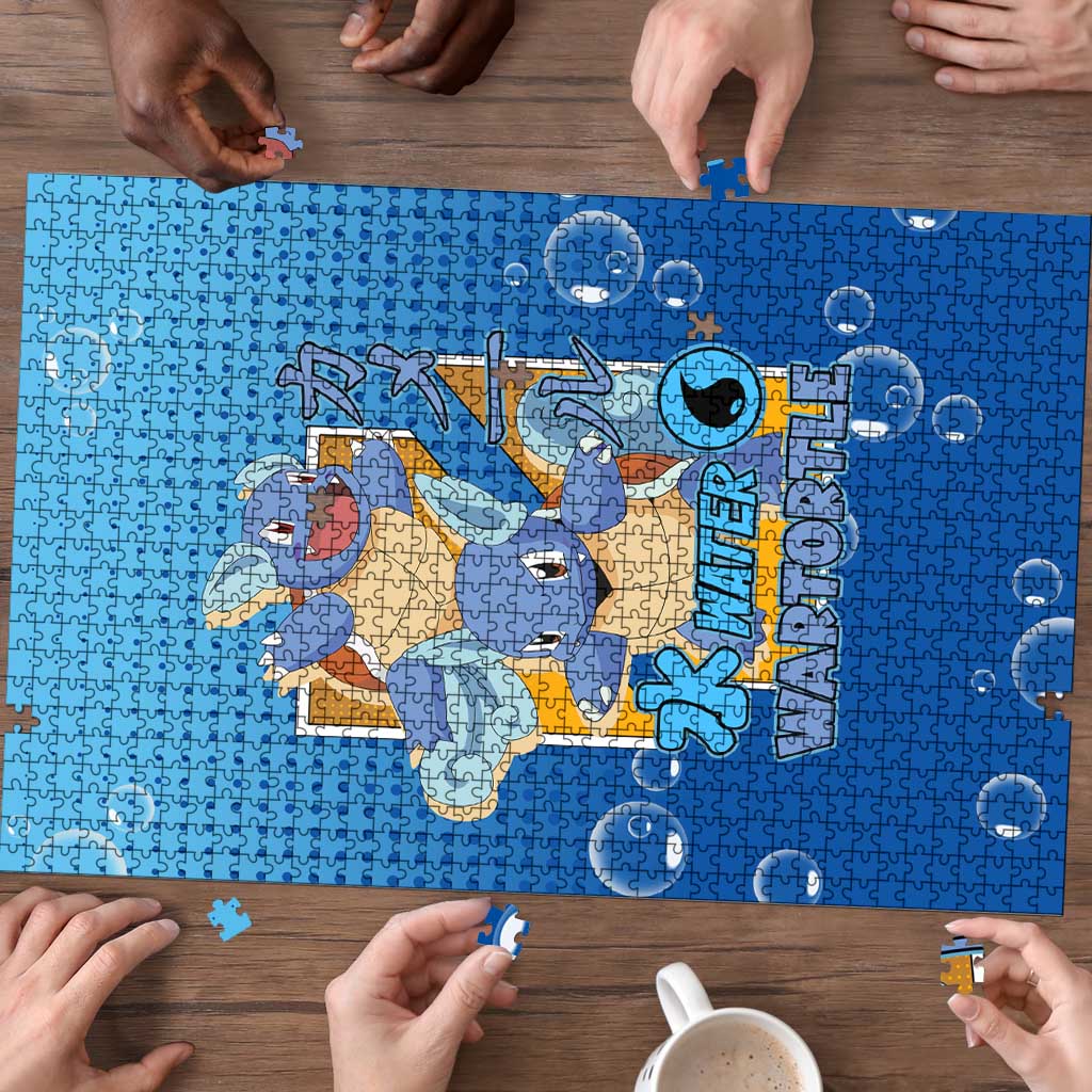 Wartortle Poké Puzzle with Water Type Featuring Strong and Playful Design - The Mazicc