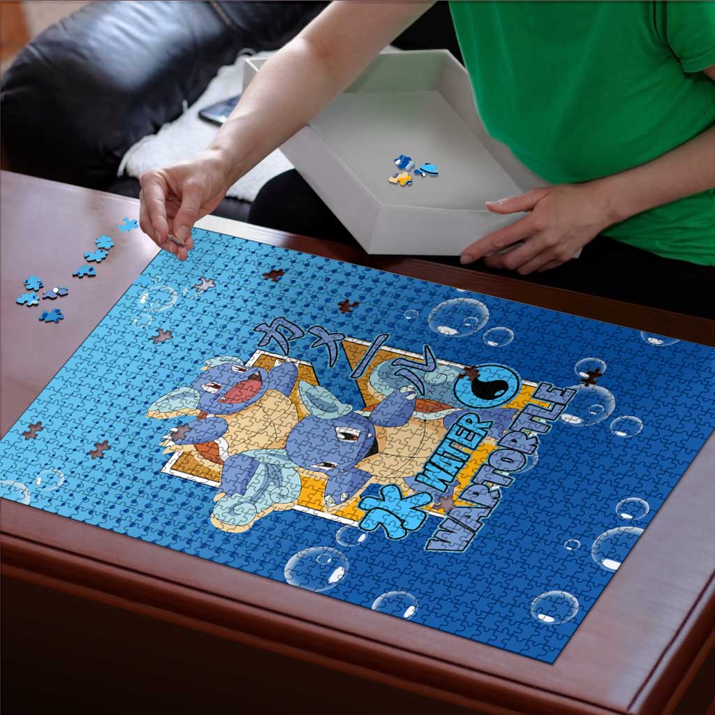 Wartortle Poké Puzzle with Water Type Featuring Strong and Playful Design - The Mazicc