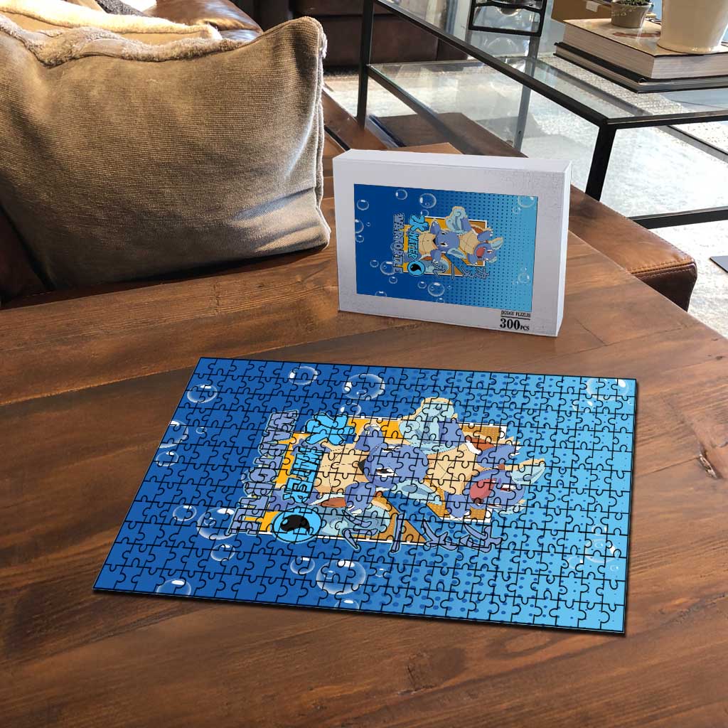 Wartortle Poké Puzzle with Water Type Featuring Strong and Playful Design - The Mazicc