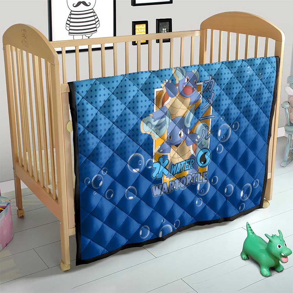 Wartortle Poké Quilt with Water Type Featuring Strong and Playful Design - The Mazicc