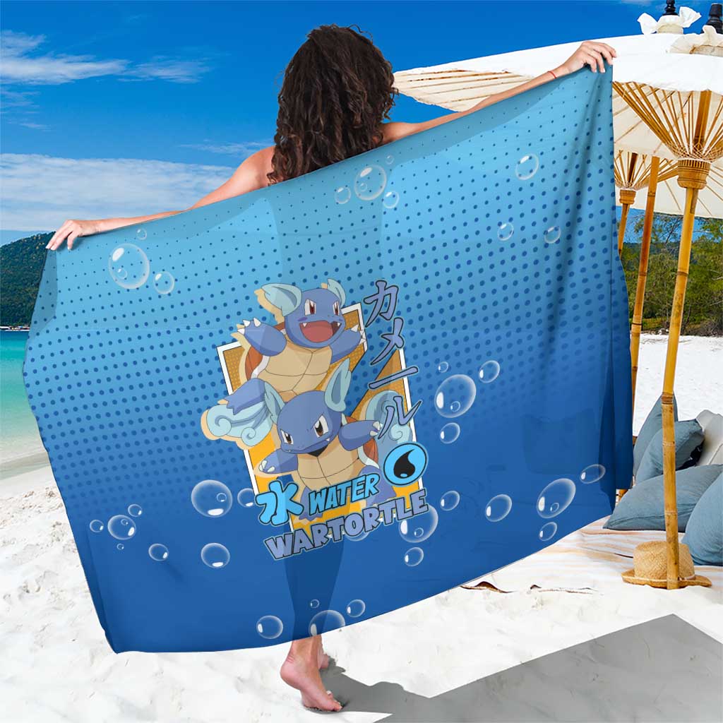 Wartortle Poké Sarong with Water Type Featuring Strong and Playful Design - The Mazicc