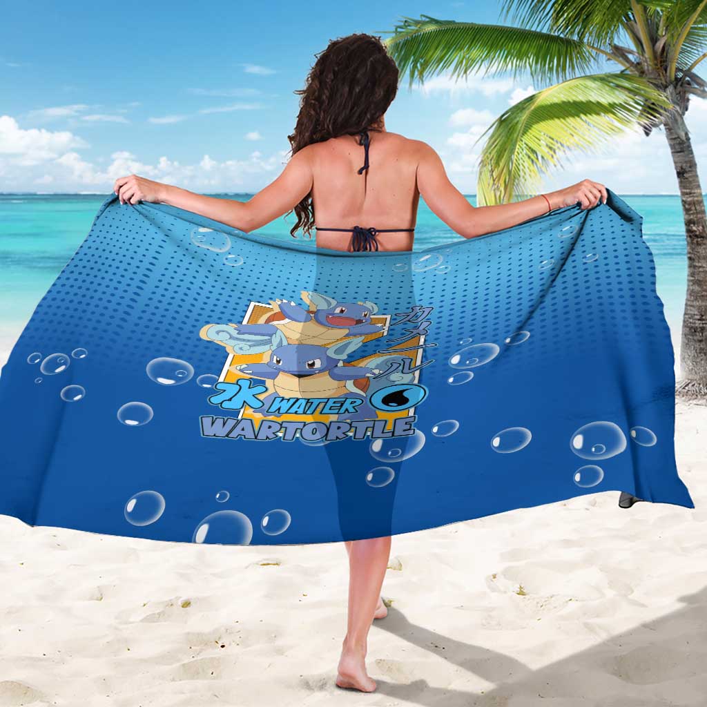 Wartortle Poké Sarong with Water Type Featuring Strong and Playful Design - The Mazicc