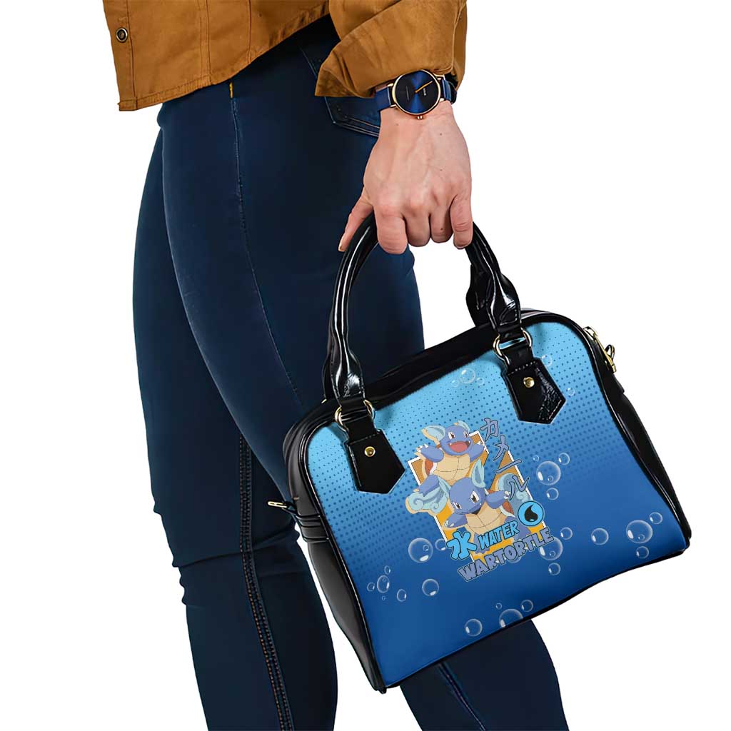 Wartortle Poké Shoulder Handbag with Water Type Featuring Strong and Playful Design - The Mazicc