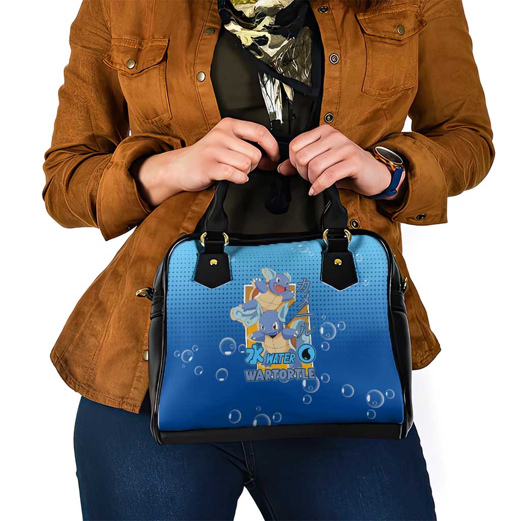 Wartortle Poké Shoulder Handbag with Water Type Featuring Strong and Playful Design - The Mazicc