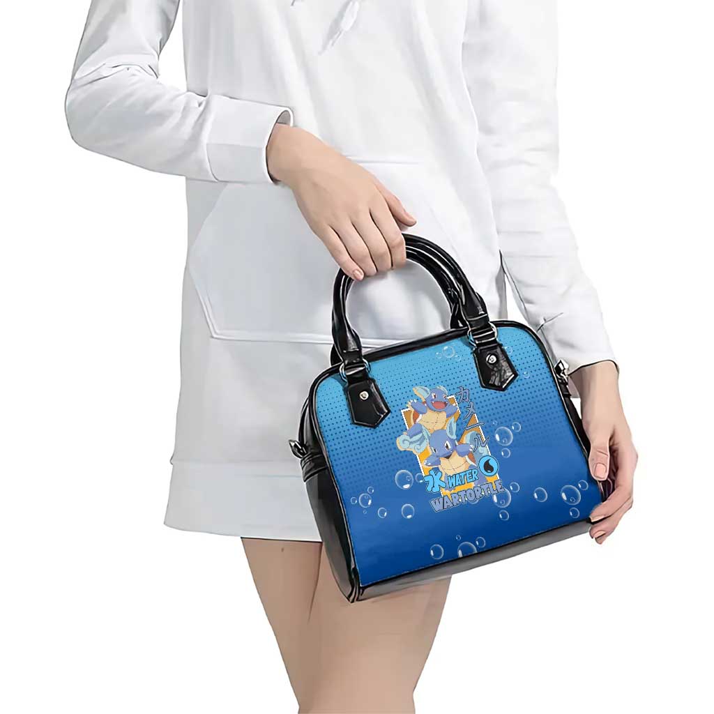 Wartortle Poké Shoulder Handbag with Water Type Featuring Strong and Playful Design - The Mazicc