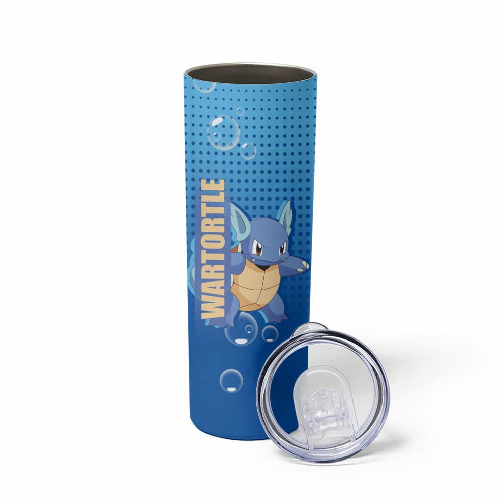 Wartortle Poké Skinny Tumbler with Water Type Featuring Strong and Playful Design - The Mazicc