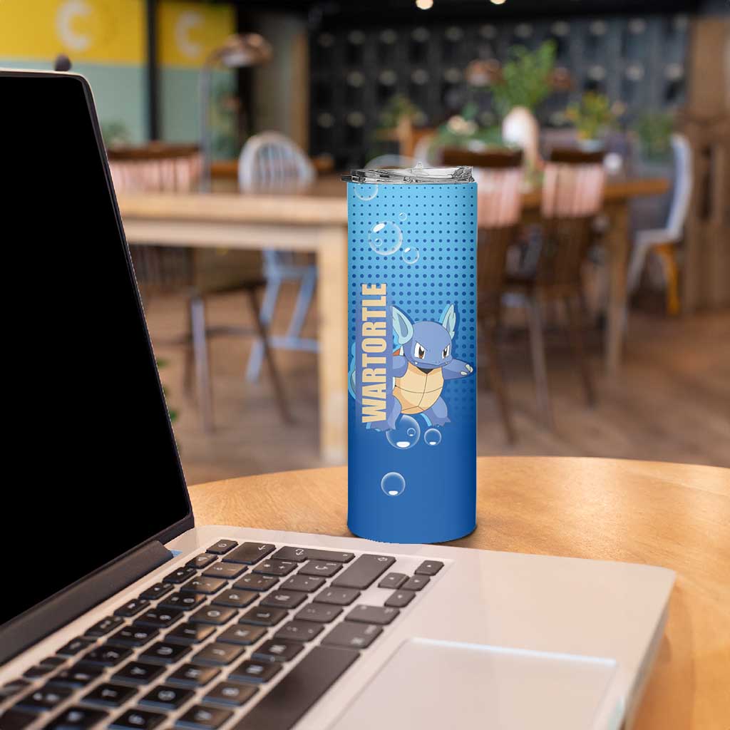 Wartortle Poké Skinny Tumbler with Water Type Featuring Strong and Playful Design - The Mazicc
