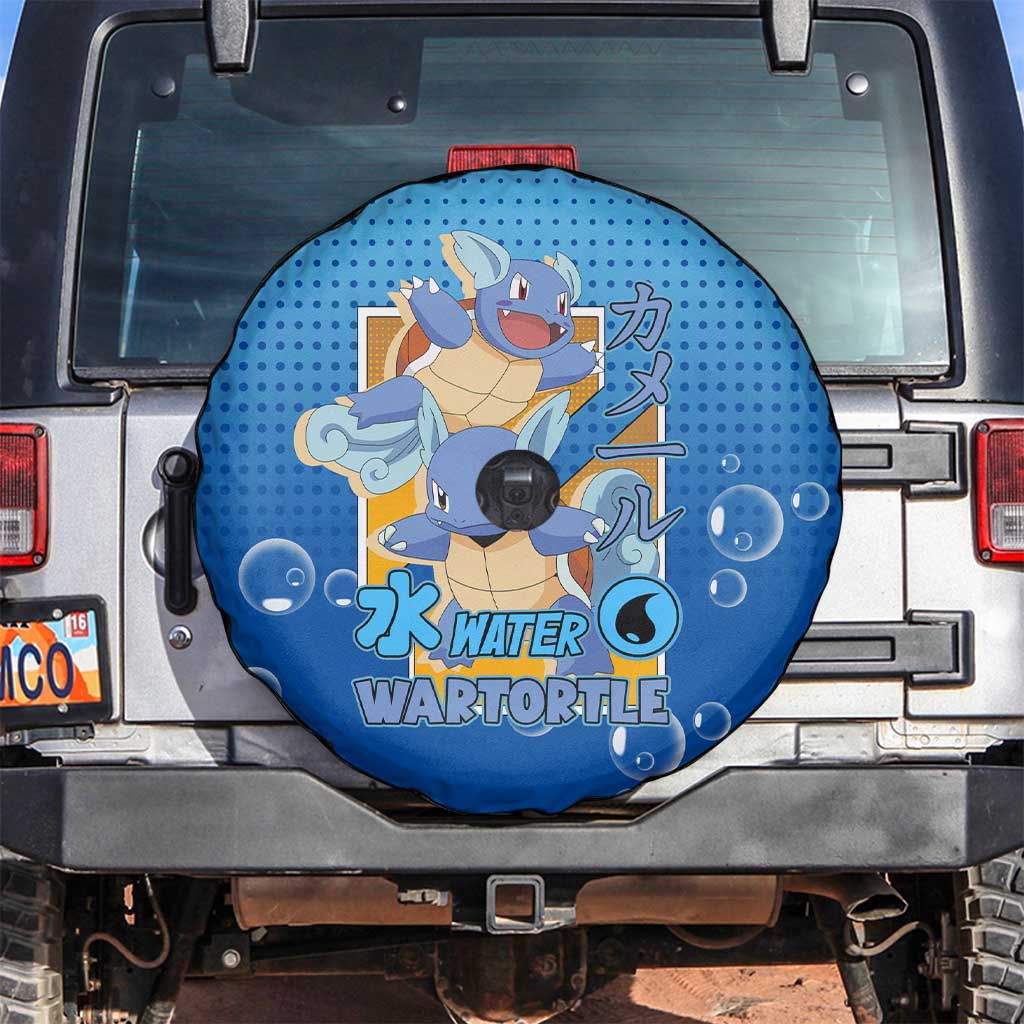 Wartortle Poké Spare Tire Cover with Water Type Featuring Strong and Playful Design - The Mazicc