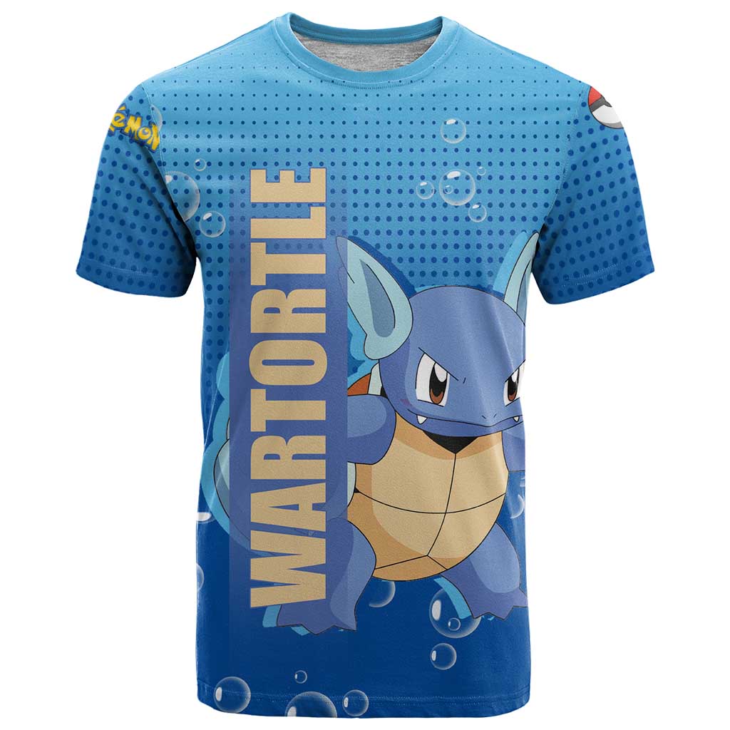 Wartortle Poké T Shirt with Water Type Featuring Strong and Playful Design - The Mazicc