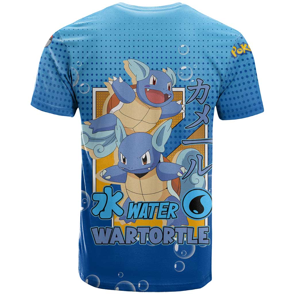 Wartortle Poké T Shirt with Water Type Featuring Strong and Playful Design - The Mazicc