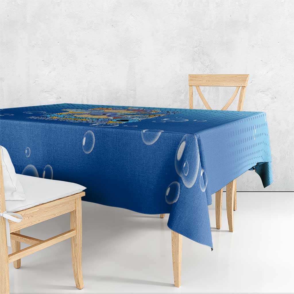 Wartortle Poké Tablecloth with Water Type Featuring Strong and Playful Design - The Mazicc