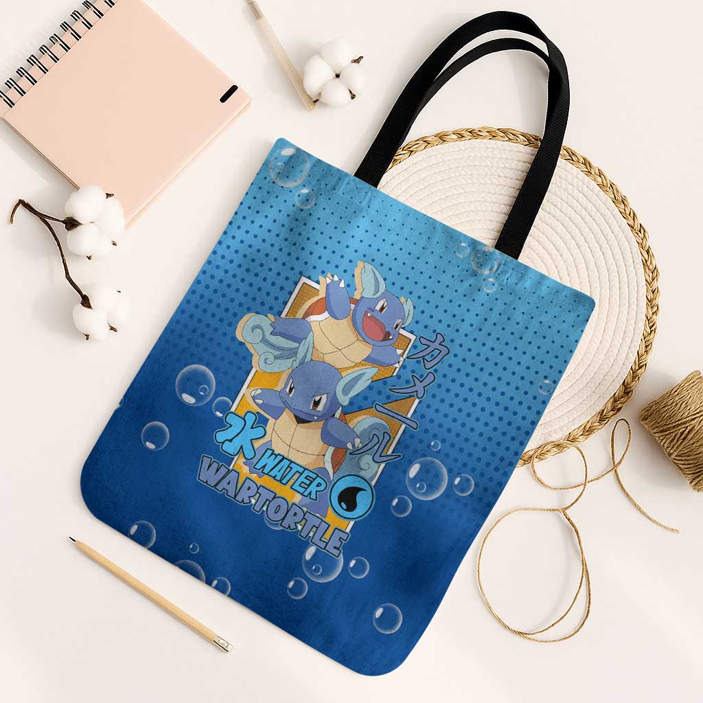 Wartortle Poké Tote Bag with Water Type Featuring Strong and Playful Design - The Mazicc