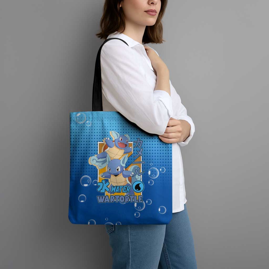 Wartortle Poké Tote Bag with Water Type Featuring Strong and Playful Design - The Mazicc