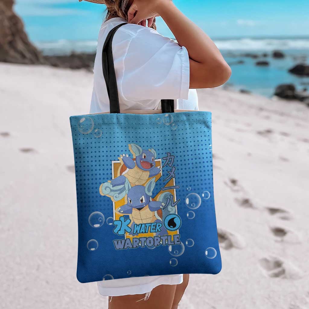 Wartortle Poké Tote Bag with Water Type Featuring Strong and Playful Design - The Mazicc