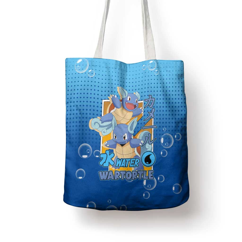 Wartortle Poké Tote Bag with Water Type Featuring Strong and Playful Design - The Mazicc