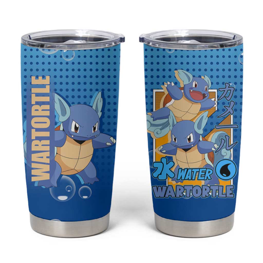 Wartortle Poké Tumbler Cup with Water Type Featuring Strong and Playful Design - The Mazicc