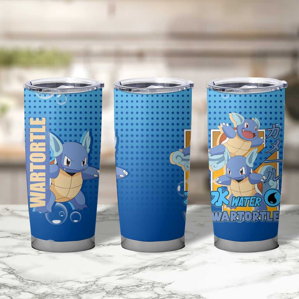 Wartortle Poké Tumbler Cup with Water Type Featuring Strong and Playful Design - The Mazicc