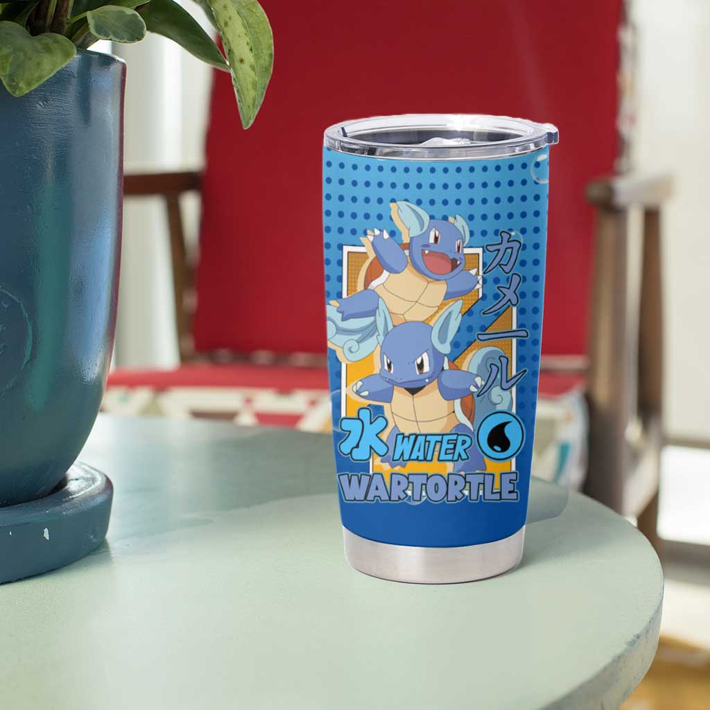 Wartortle Poké Tumbler Cup with Water Type Featuring Strong and Playful Design - The Mazicc