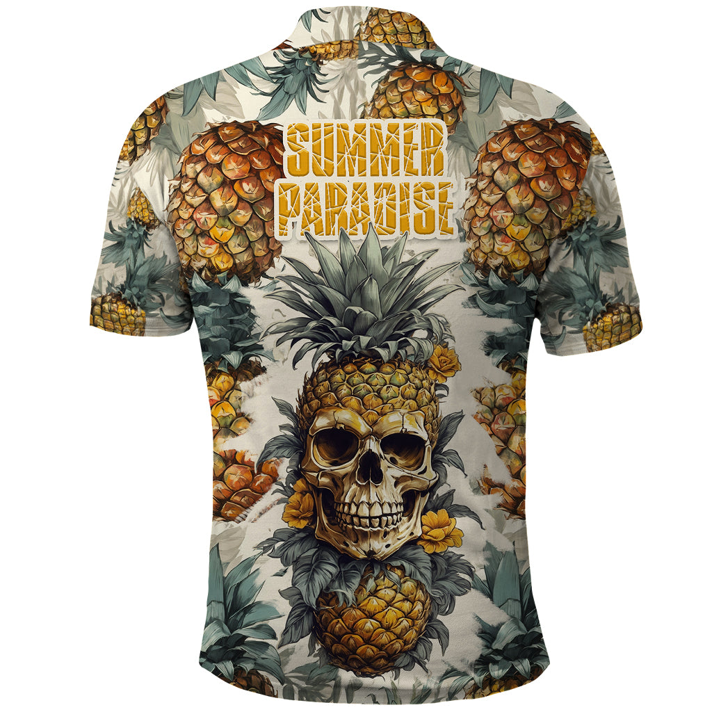 pineapple-skull-polo-shirt-summer-paradise